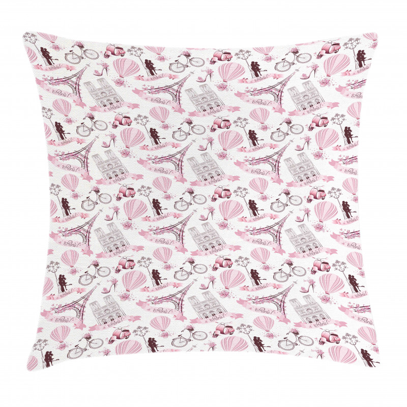 Kissing Couple Valentines Pillow Cover