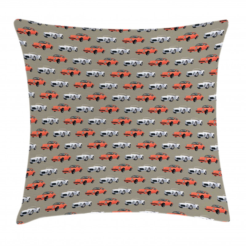 Vintage Sports Vehicle Pillow Cover