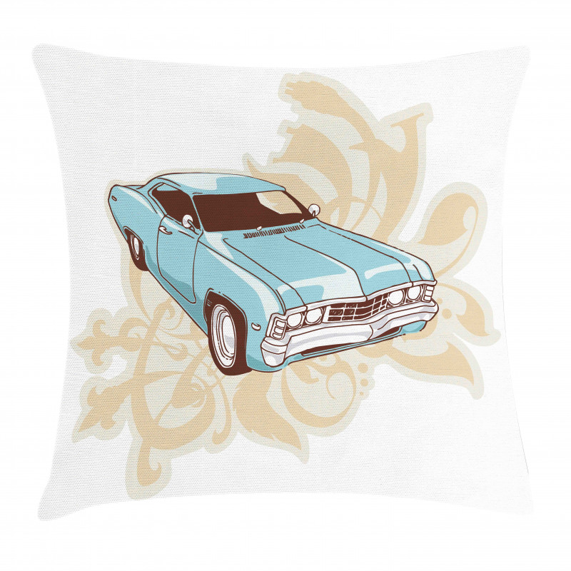 Classical Sports Car Retro Pillow Cover