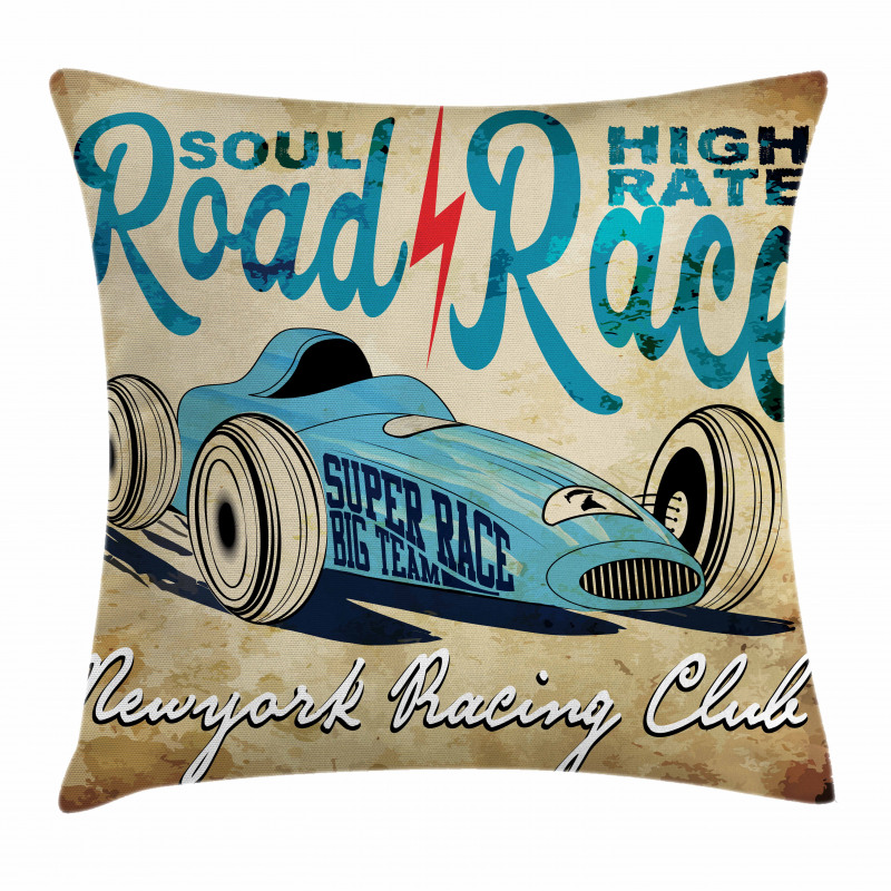 New York Racing Old School Pillow Cover