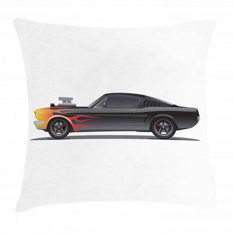 Retro Supercharger Vehicle Pillow Cover