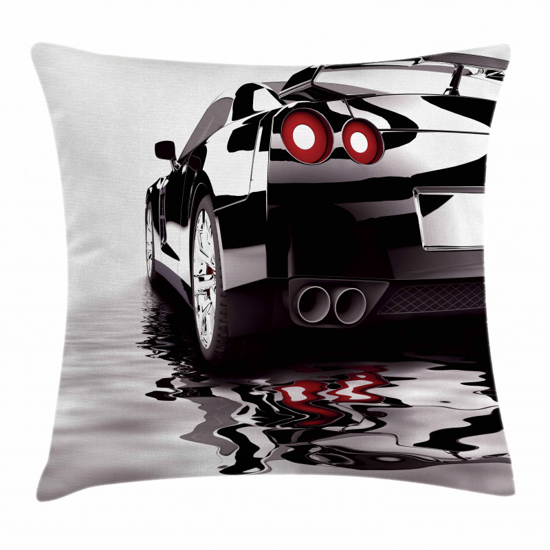 Modern Black Vehicle Style Pillow Cover