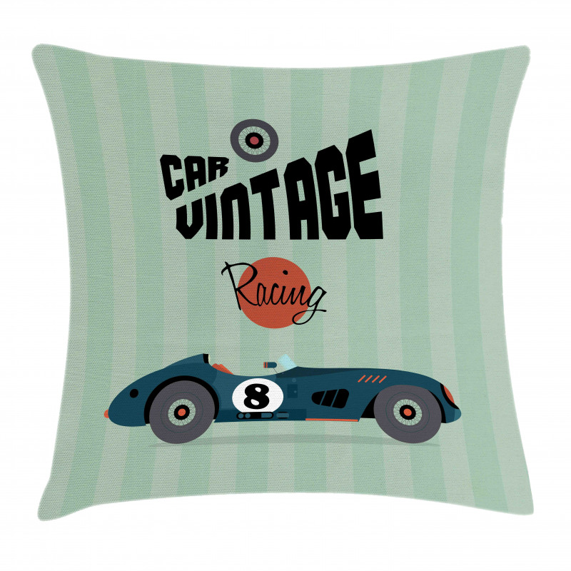 Classic Design Racing Pillow Cover