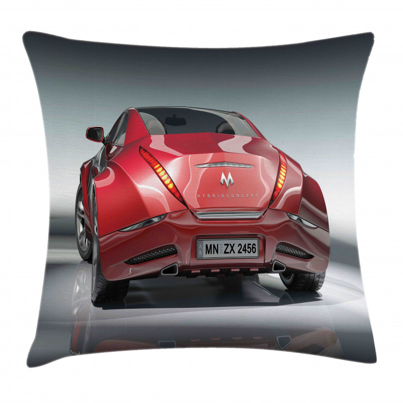 Sports Car Powerful Engine Pillow Cover