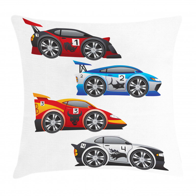 Formula Cars Technology Pillow Cover