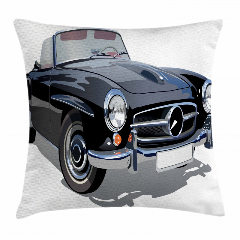 Classical Retro Vehicle Pillow Cover