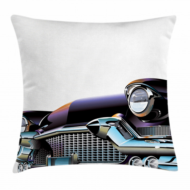Old Fashioned Automobile Pillow Cover
