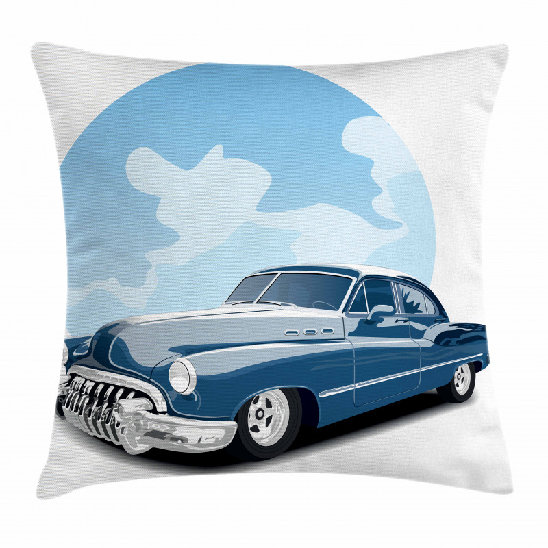 Old School Vintage Auto Pillow Cover