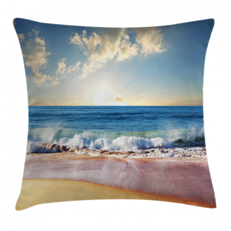 Summer Day Coast and Sea Pillow Cover