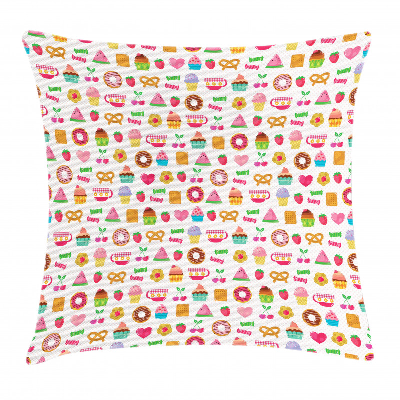Candies Cookies Pillow Cover