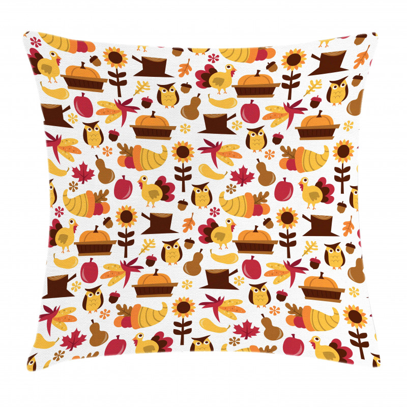 Fall Composition Pillow Cover