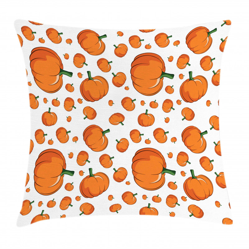 Halloween Plump Pumpkin Pillow Cover