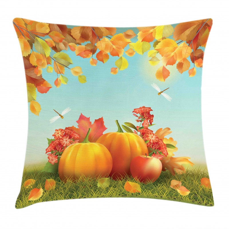 Fall Season Yield Leaf Pillow Cover