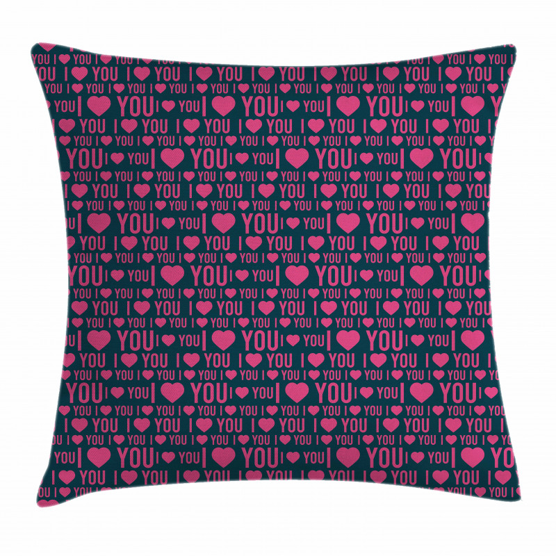 Romance Pattern Heart Pillow Cover