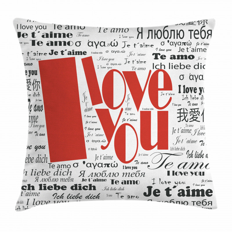 Newspaper Words Pillow Cover