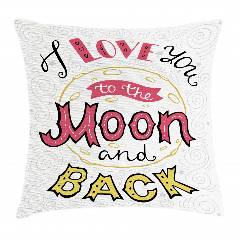 Hand Drawn Phrase Pillow Cover