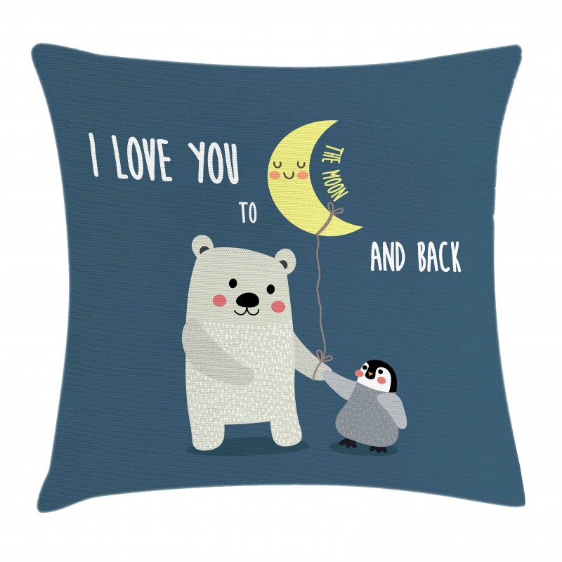 Teddy Bear Penguin Pillow Cover