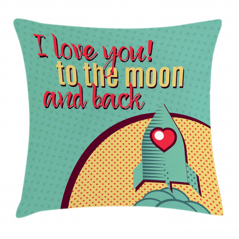 Rocket Love Fuel Pillow Cover