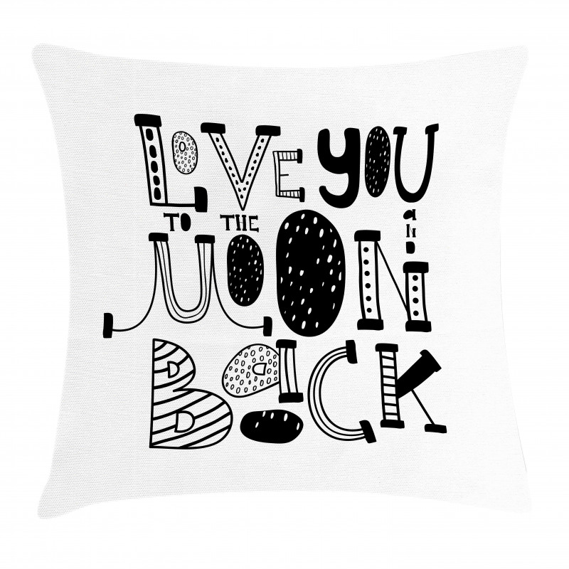 Modern Graphic Love Pillow Cover