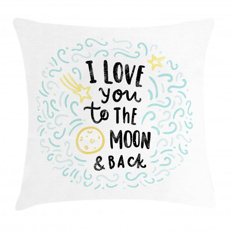 Cartoon Sibling Love Pillow Cover