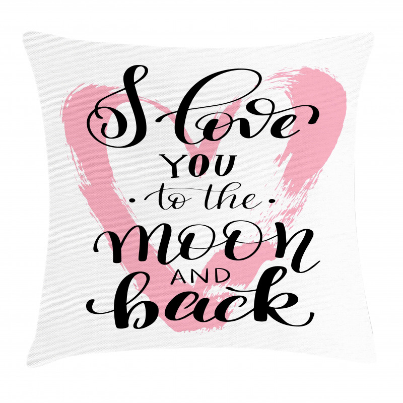 Watercolor Heart Pillow Cover