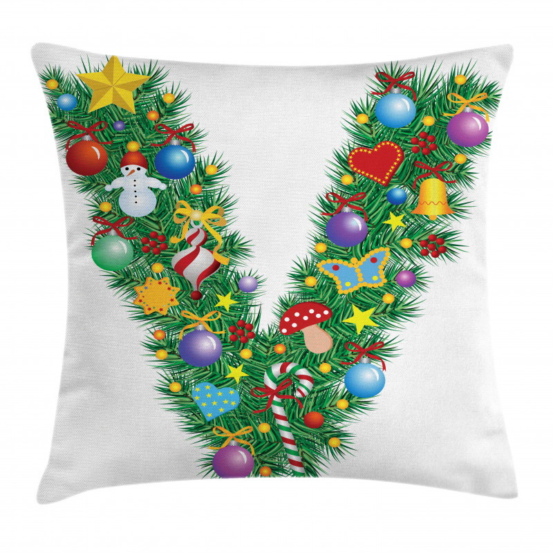 Ornamental Tree Bells Pillow Cover