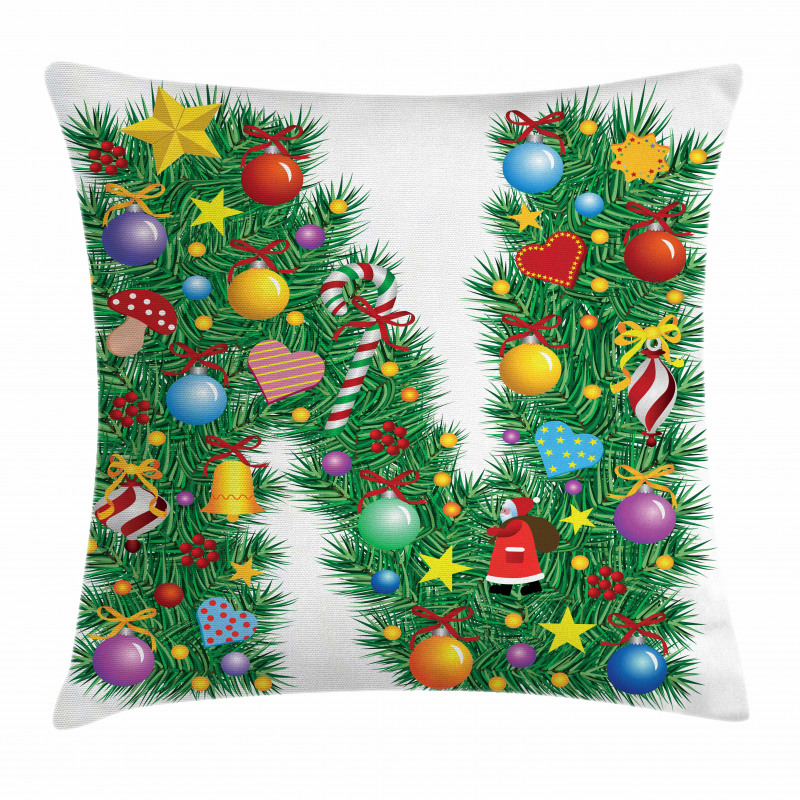 Capital N Pine Leaves Pillow Cover