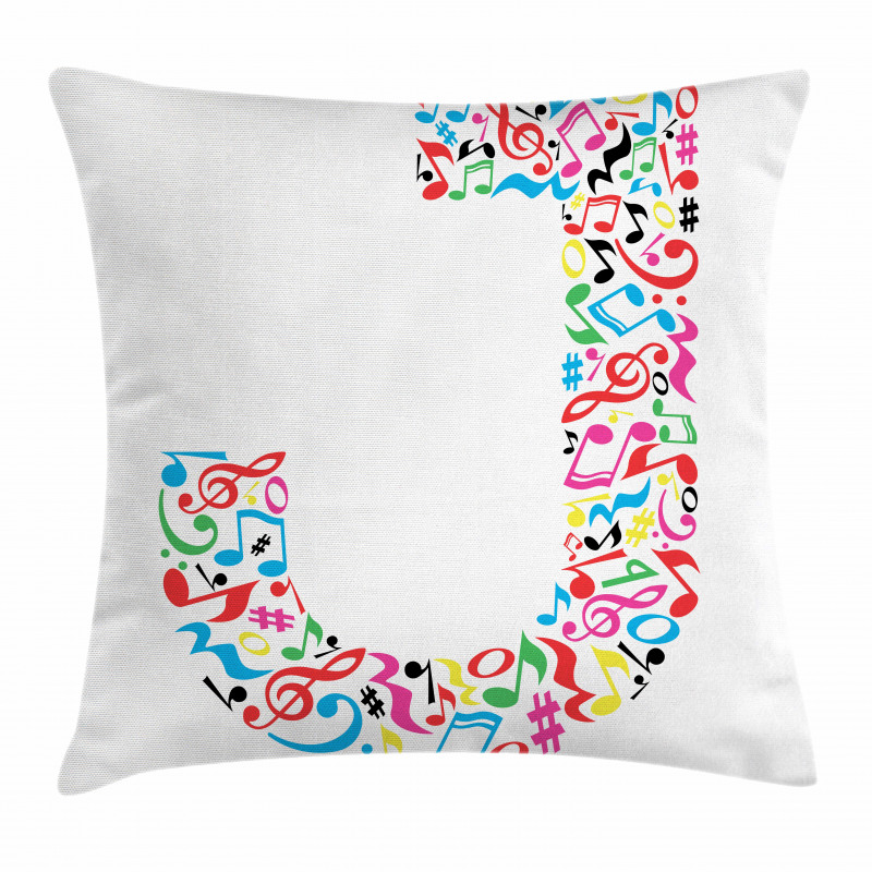 J Typography Pillow Cover