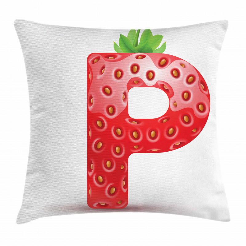 Healthy Eating Capital Pillow Cover