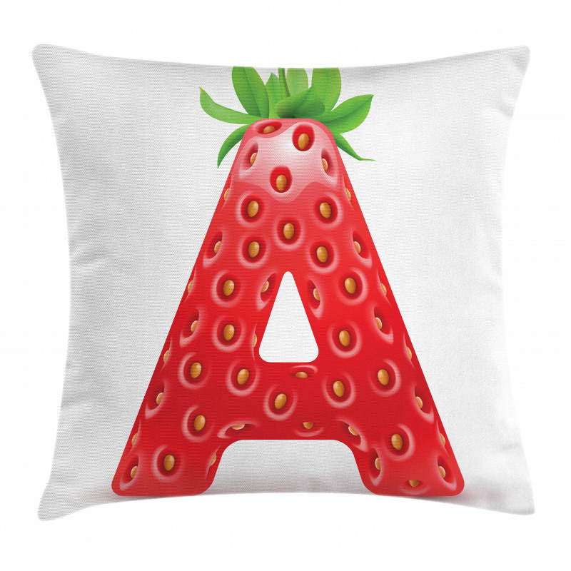 Fun Strawberry Theme Pillow Cover