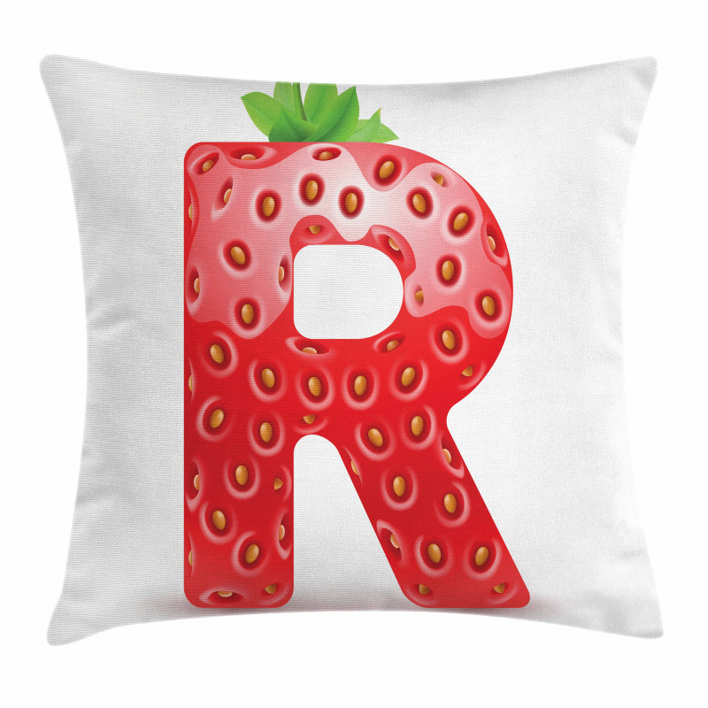 Food Elements Capital Pillow Cover