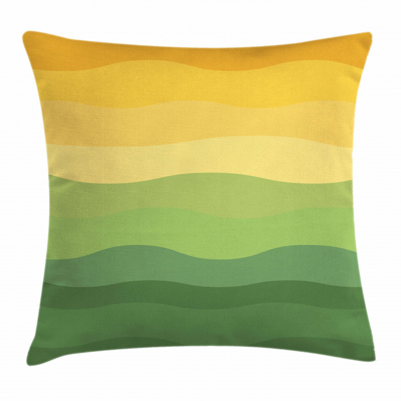 Wavy Lines Waves Earth Pillow Cover