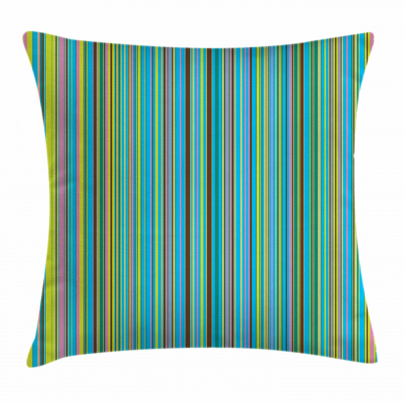 Retro Thin Stripes Pillow Cover