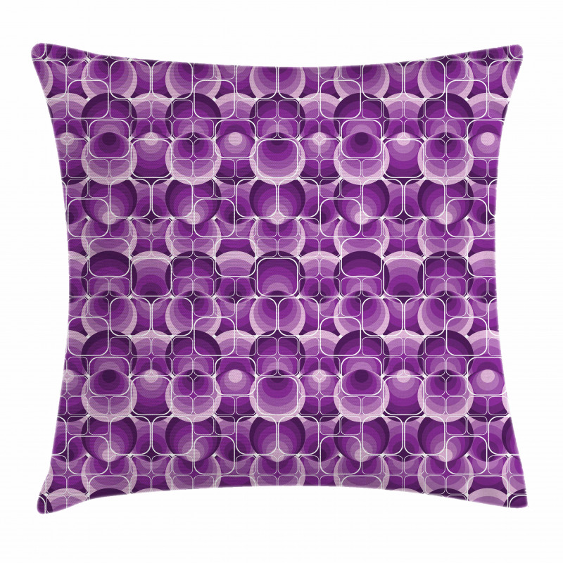 Circles and Squares Urban Pillow Cover