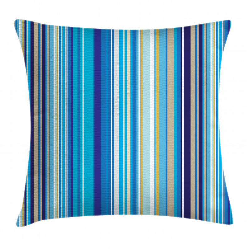 Vertical Stripes Retro Art Pillow Cover