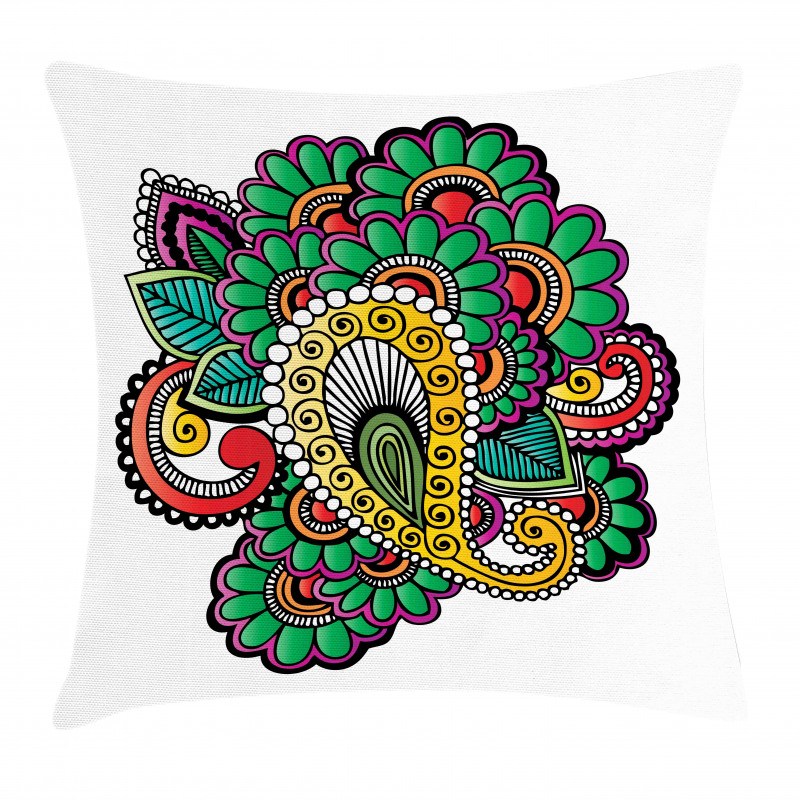 Vivid Colored Pattern Art Pillow Cover
