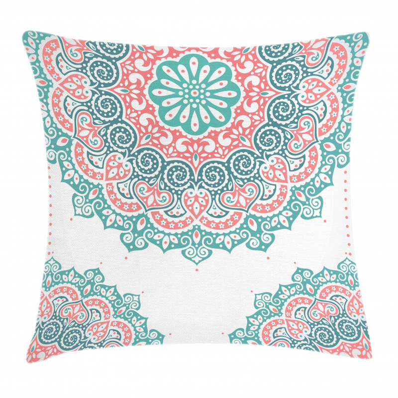 Soft Toned Mandala Asian Pillow Cover