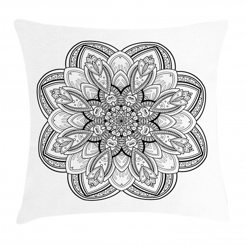 Monochrome Shape Design Pillow Cover