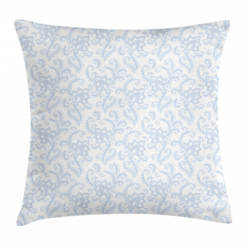 Floral Pattern Leaf Stalk Pillow Cover