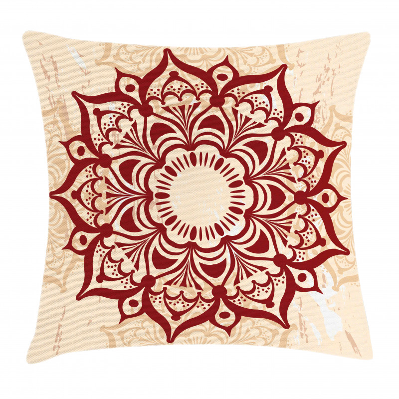 Round Cultural Ornament Pillow Cover