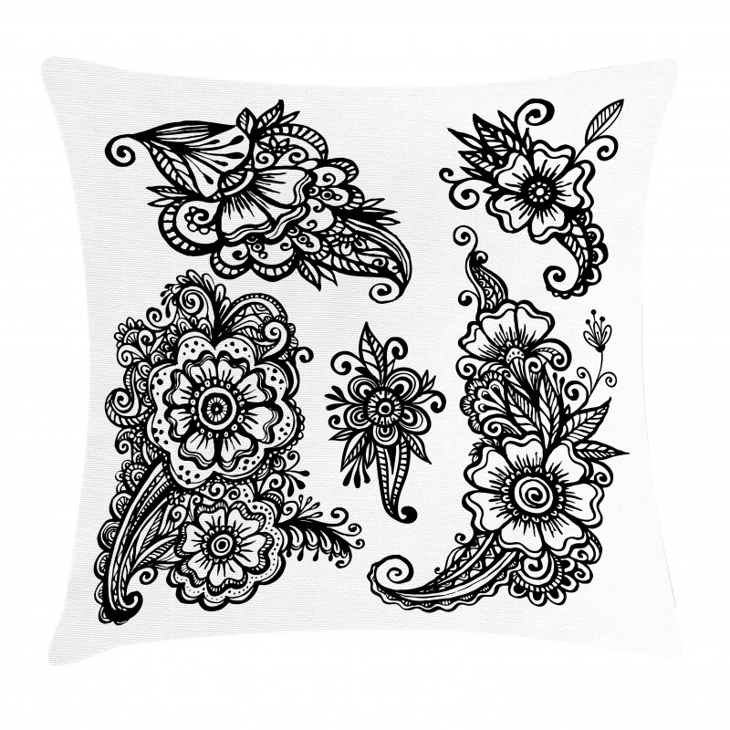 Composition Retro Pillow Cover