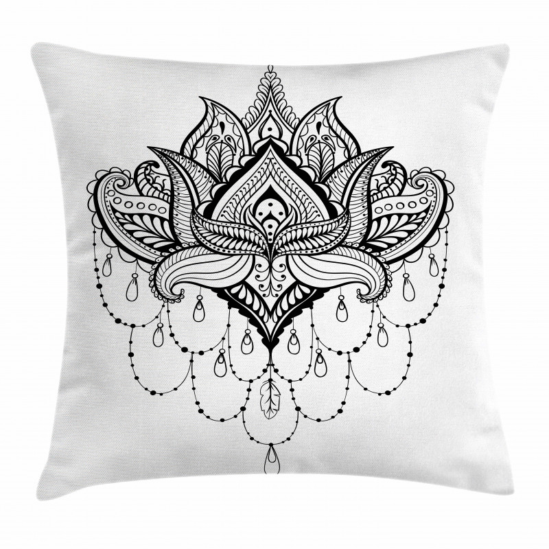Lotus Flower Culture Pillow Cover