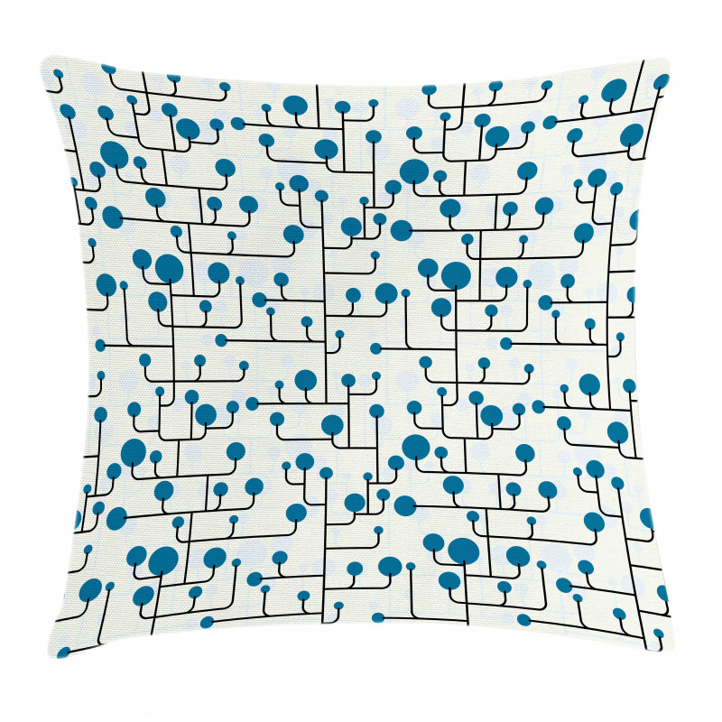 Abstract Lines Dots Pillow Cover