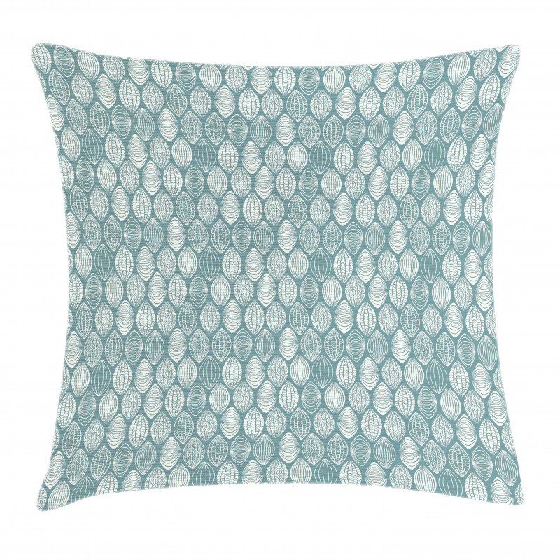 Oval Doodle Pillow Cover