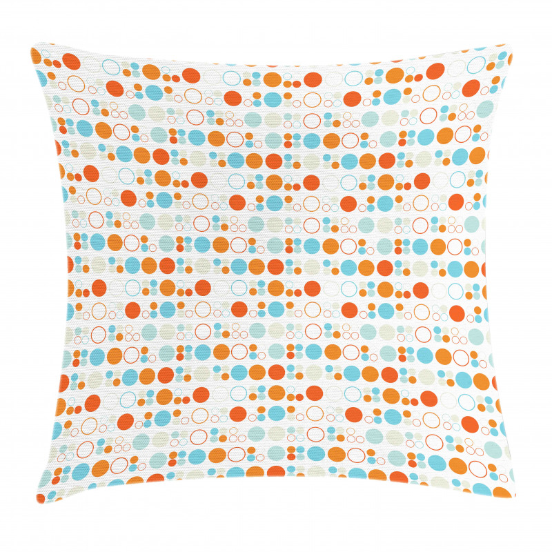 Colorful Oval Rings Pillow Cover