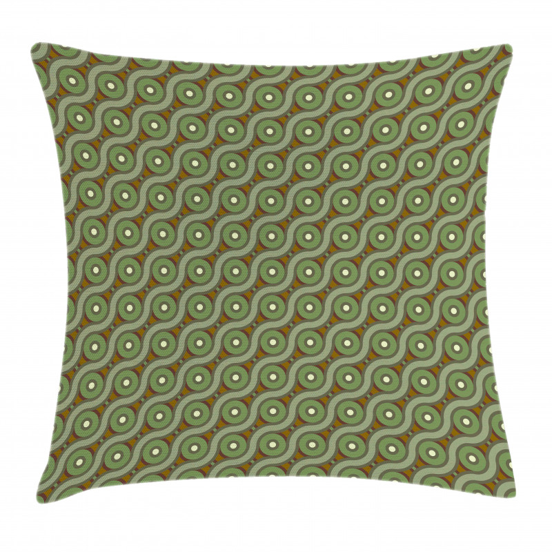 Crisscrossing Waves Pillow Cover
