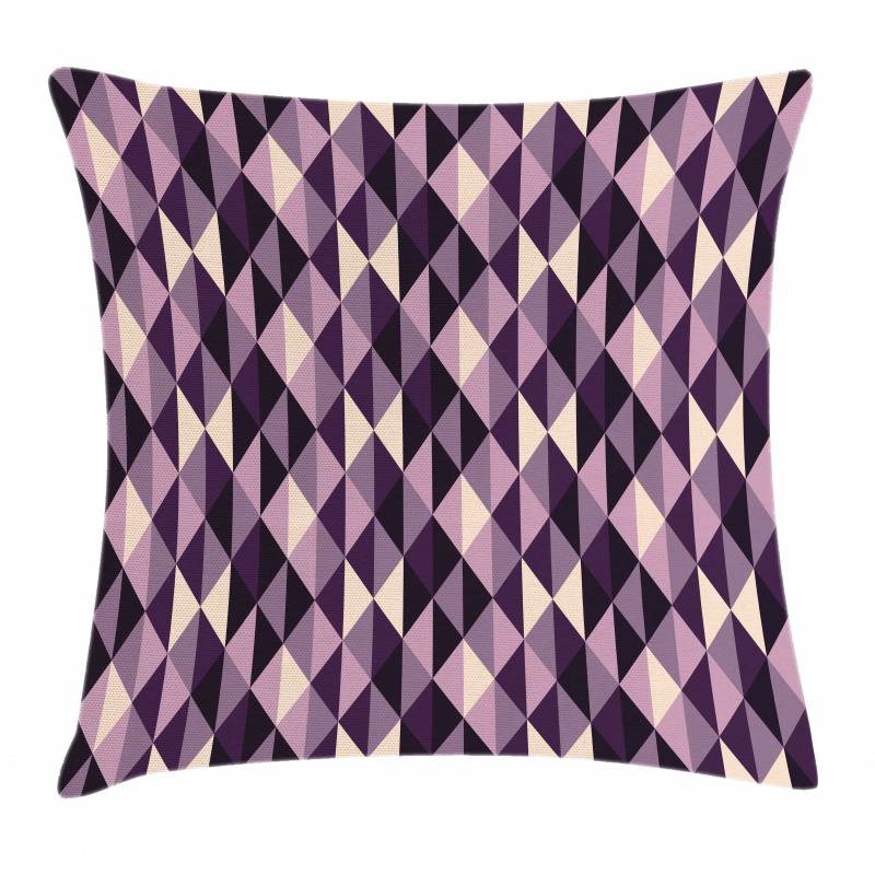 Abstract Style Triangles Pillow Cover