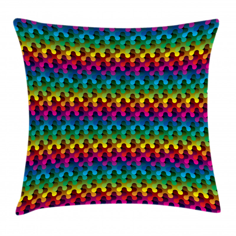 Digital Puzzle Style Pillow Cover
