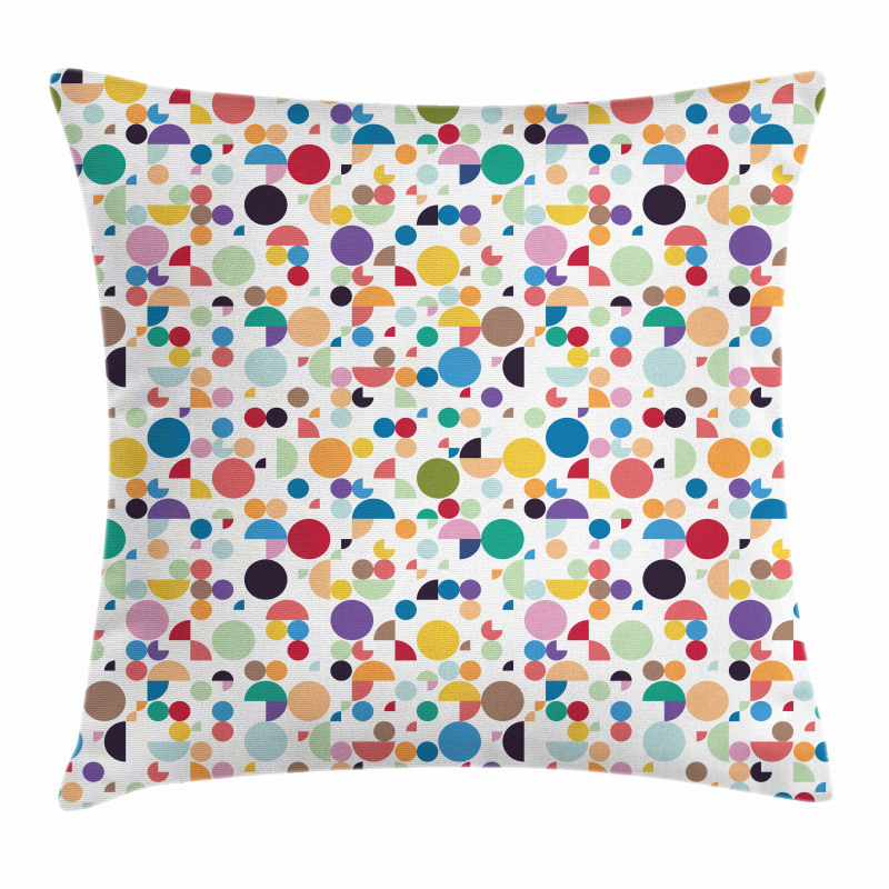 Retro Oval Shapes Pillow Cover