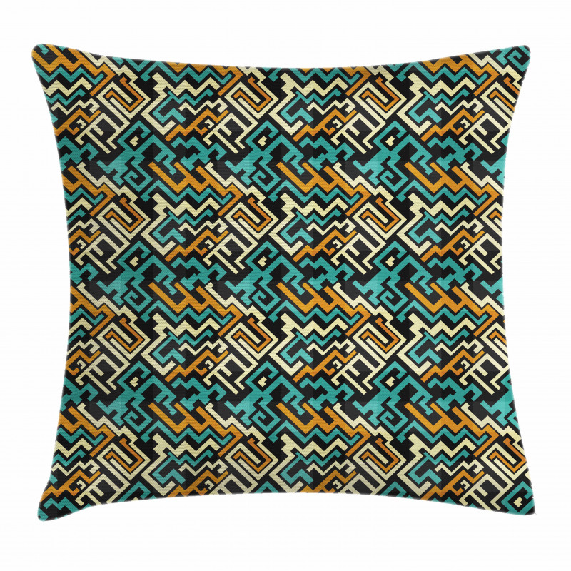 Surreal Future Lines Pillow Cover